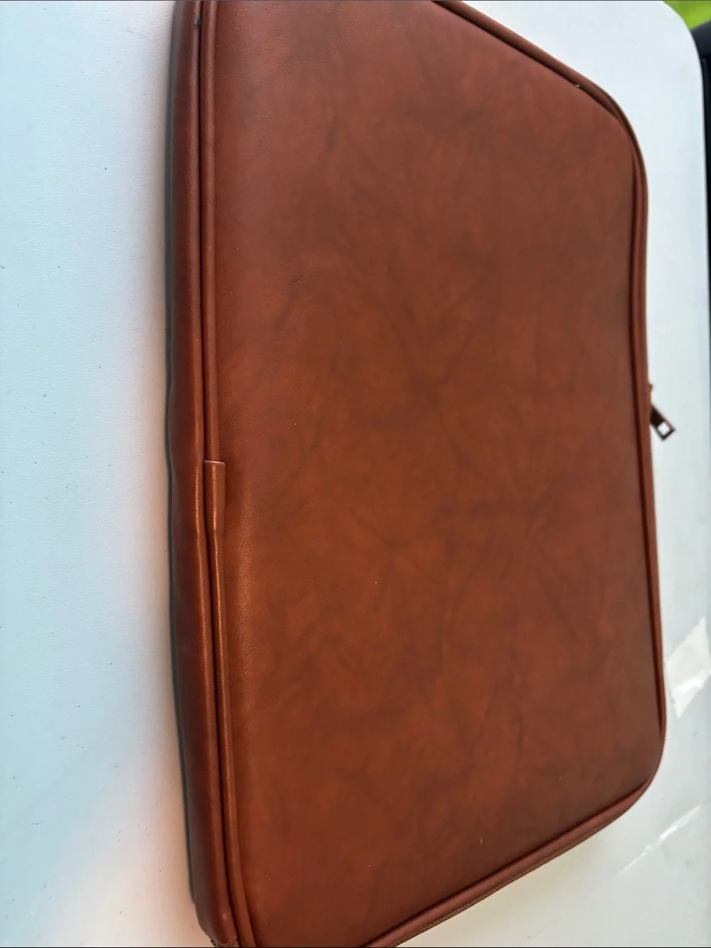 Brown Laptop Zipper Sleeve with Front Zipper Pocket 16”x12” Men or Women’s
